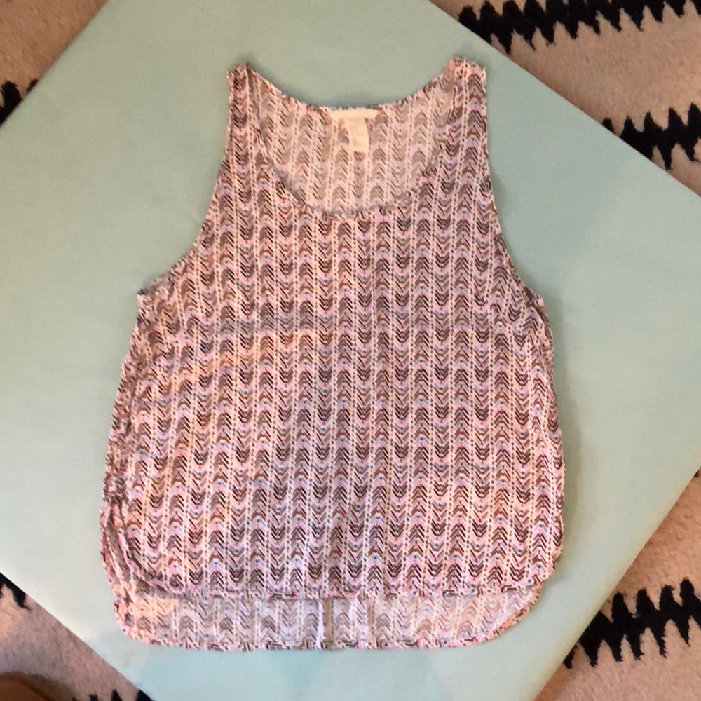 Multi color blouse tank